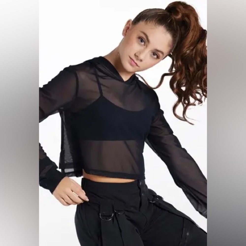Balera Cropped Mesh Hoodie SM11765